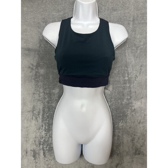 Athleta Women’s Bralette Small Deep Breath 776867 Teal Blue Powervita Medium M - Picture 1 of 15